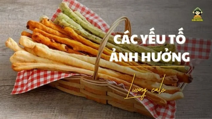 các yếu tố ảnh hưởng đến calo bánh quy đũa