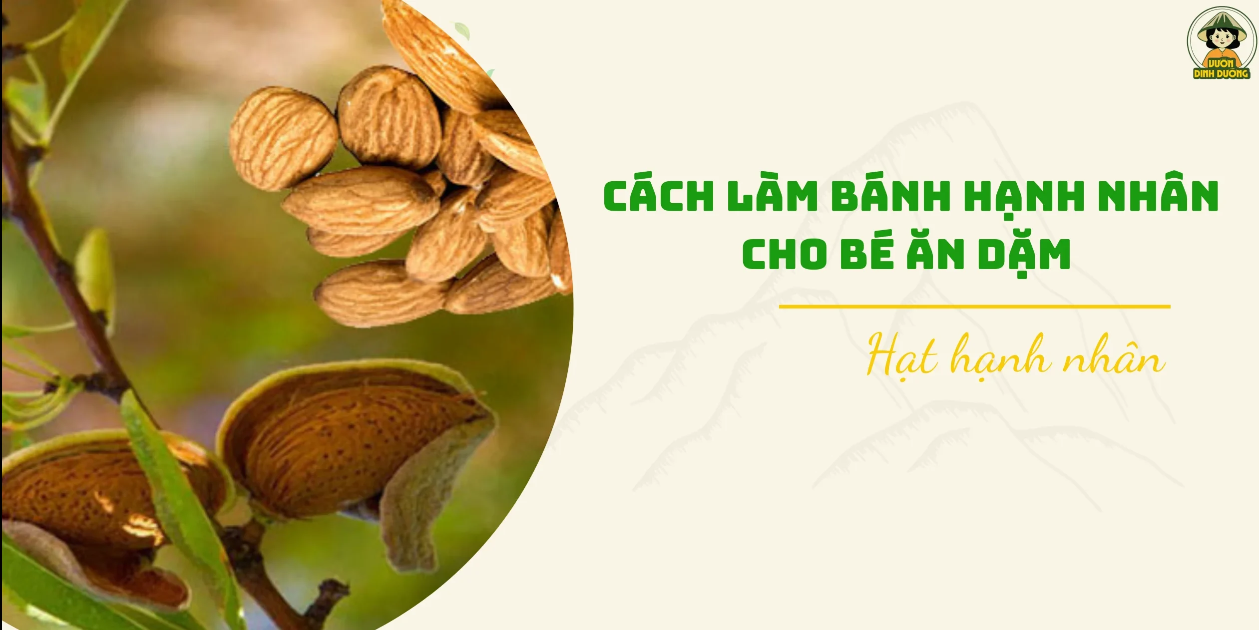 cách làm bánh hạnh nhân cho bé ăn dặm